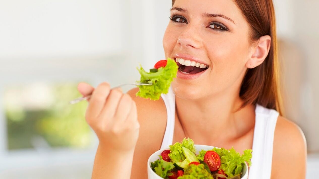 comer ensalada verde cunha dieta preguiceira